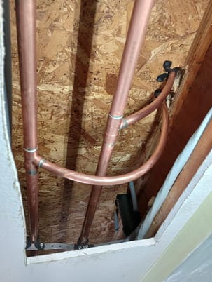 Fancy Work During A Copper Repipe In San Diego